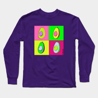 Avocado Pop Art Long Sleeve T-Shirt